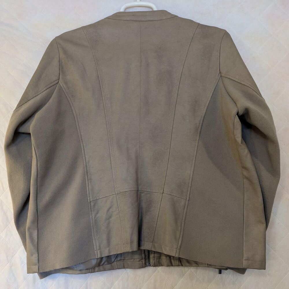 MO‑KA by Santa Fe Apparel Tan Faux Leather Jacket Women’s 2XL - Picture 3 of 8